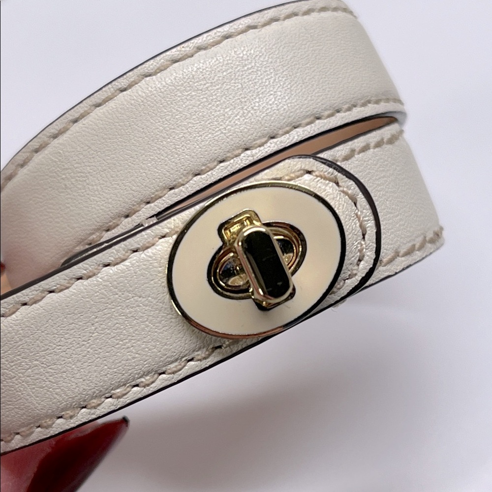 Coach Double Wrap Leather Bracelet EUC - Picture 4 of 8